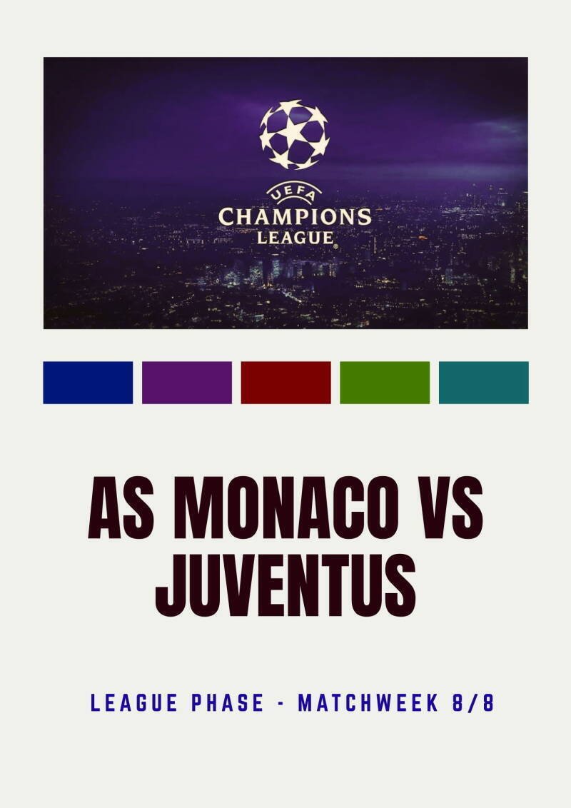 AS Monaco VS Juventus CL 25/26