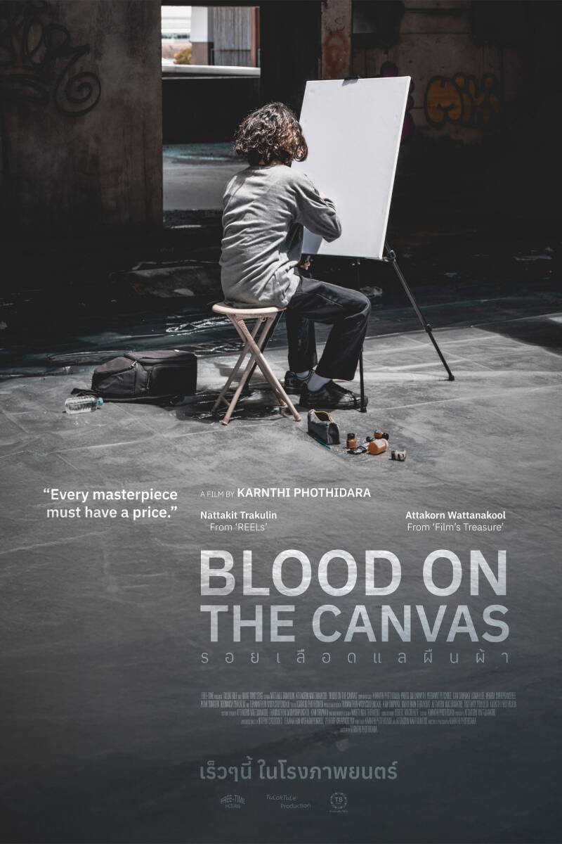 Blood on the canvas