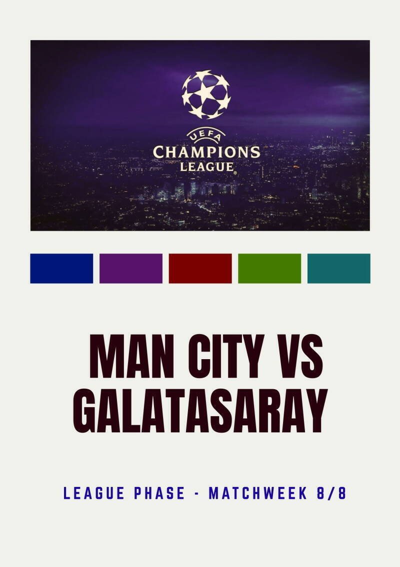 Manchester City VS Galatasaray CL 25/26