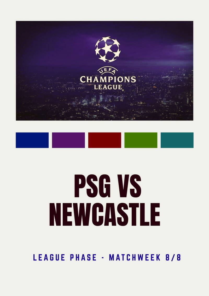 Paris Saint-Germain VS Newcastle United CL 25/26